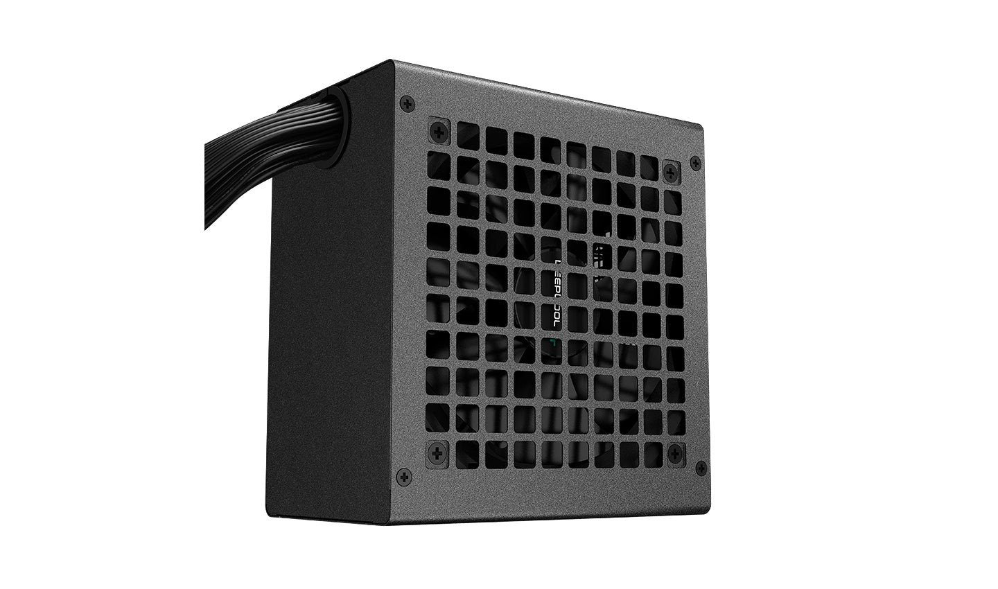 Deepcool PF500 PSU 500 Watts Power Supply Unit, 120mm Fan Size, Active PFC + Double Tube Forward, Hypro Bearing, 80 Plus Standard, 100-500ms Good Signal | R-PF500D-HA0B