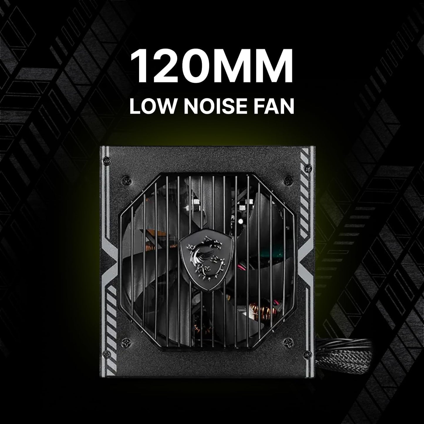 MSI MAG A750BN PCIE 5 Gaming Power Supply – PCIE 5.0 Ready – 80 Plus Bronze Certified 750w – 120mm Fan – Active PFC DC To DC Power Design – ATX PSU – BLACK