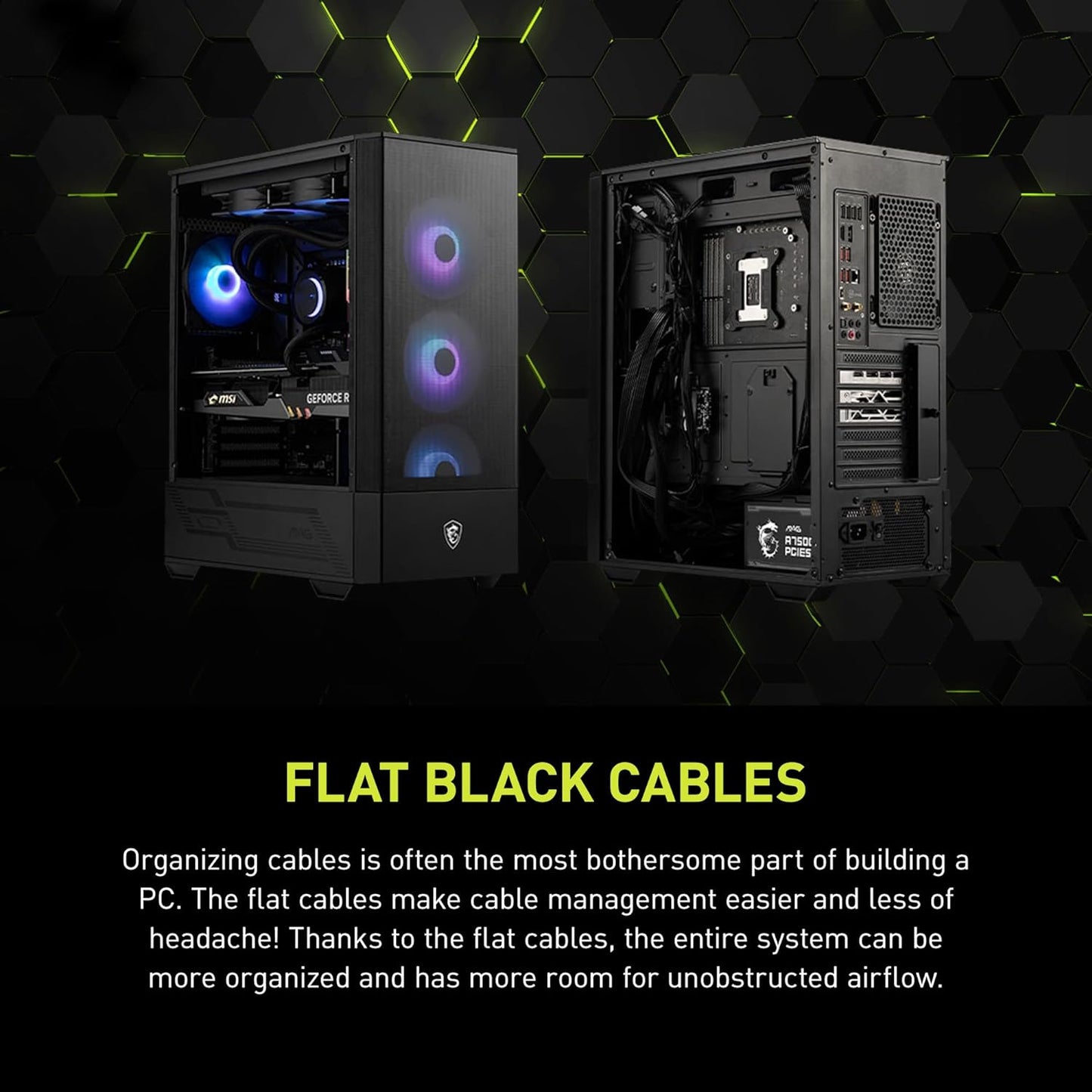 MSI MAG A750GL PCIE 5 & ATX 3.0 Gaming Power Supply – Full Modular – 80 Plus Gold Certified 750W -Supports NVIDIA® GeForce RTX 40 Series Graphics Cards – Black