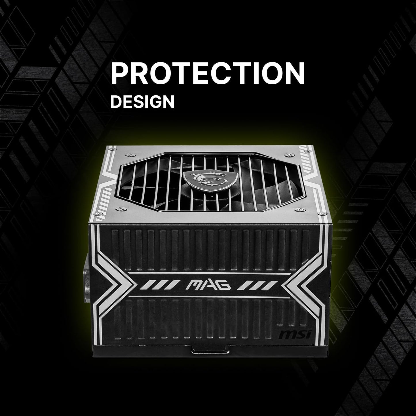 MSI MAG A750BN PCIE 5 Gaming Power Supply – PCIE 5.0 Ready – 80 Plus Bronze Certified 750w – 120mm Fan – Active PFC DC To DC Power Design – ATX PSU – BLACK