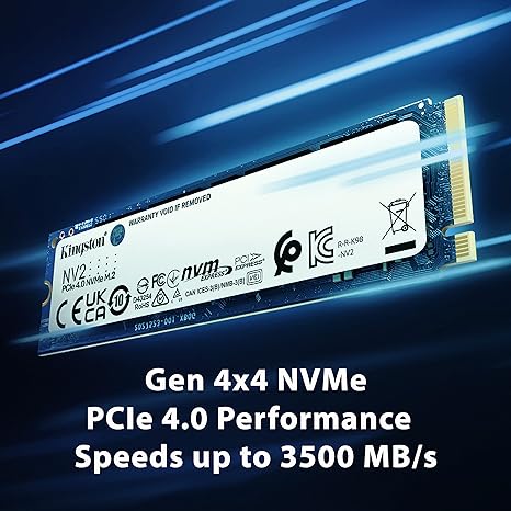 Kingston NV2 1TB M.2 2280 NVMe Internal SSD | PCIe 4.0 Gen 4×4 | Up To 3500 MB/S | SNV2S/1000G