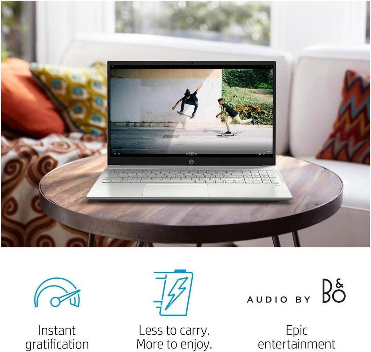 HP Pavilion 15 Intel® Core™ I7-1355U | 16 GB DDR4-3200 RAM , 256 GB NVMe™ M.2 SSD | 15.6 Inch FHD + Intel® Iris® Xe Graphics | Windows 11 Home | Wi-Fi 6 , Bluetooth® 5.3 | Natural Silver