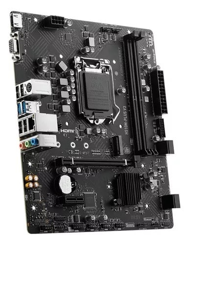 MSI H510M PLUS V3 MOTHERBOARD , Supports Up To10th Gen Intel ONLY, Micro-ATX 64GB 2933MHz DDR4 Memory , Core Boost Technology, Memory Boost & Audio Boost , Armored PCIe Slot