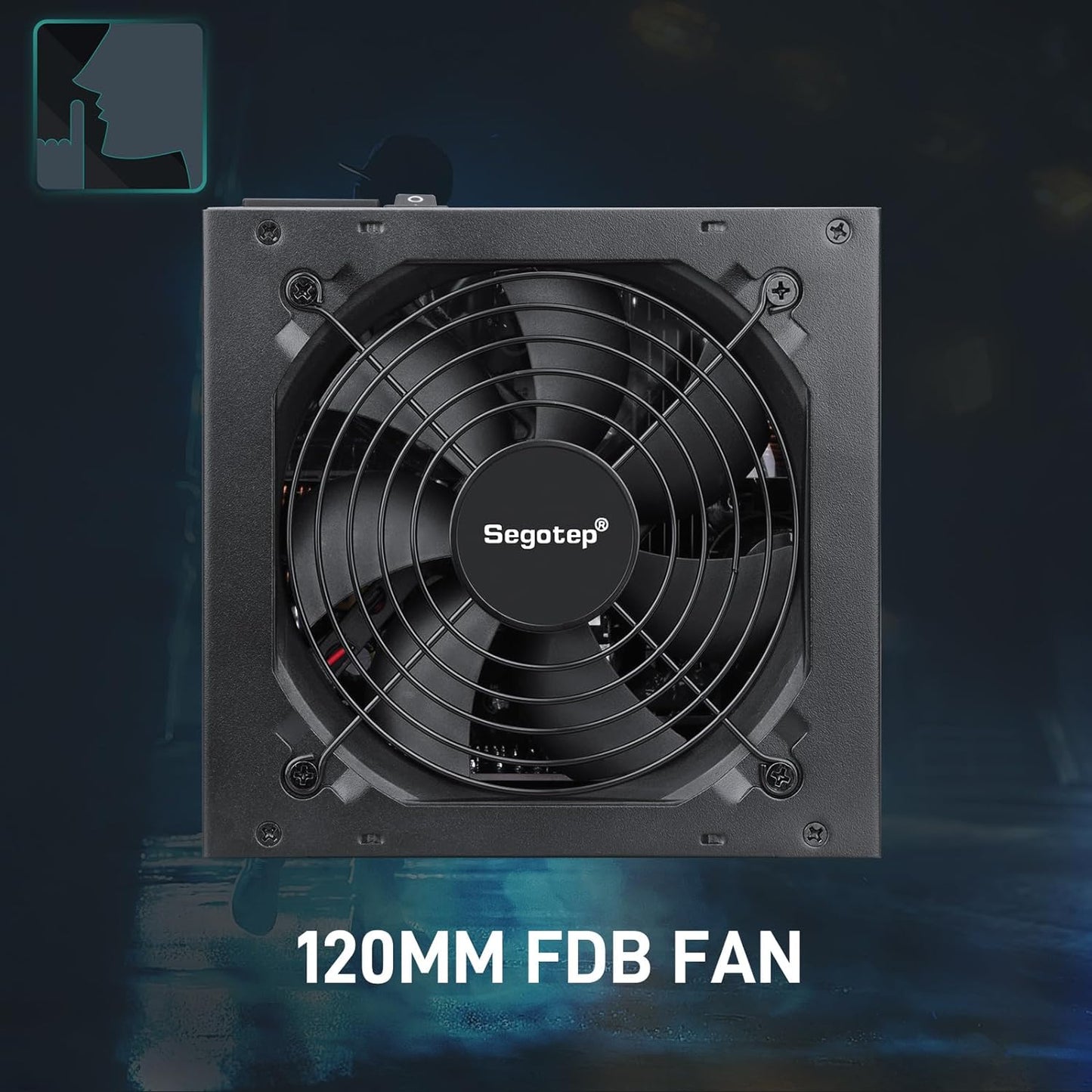 Segotep GM750W 750W Power Supply, 80 Plus Gold Full Modular PCIe 5.0 & ATX 3.0 Gaming PSU For NVIDIA RTX 20/30/40 Series & AMD GPU, 120mm Silent FDB Fan