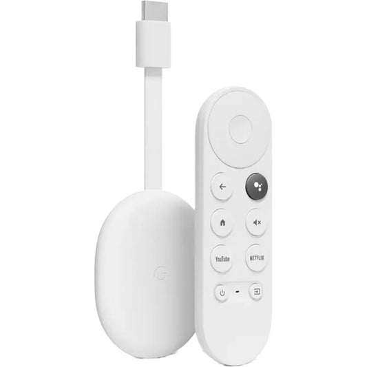 Chromecast Google TV With REMOTE (HD) – WHITE