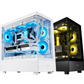 Segotep Endura Pro+ PC Gaming Case (E-ATX / ATX / M-ATX / ITX Supported) 436mm*230mm*456mm , Tempered Glass , Supports Up To 360mm Radiators , No Build-In Fans – White