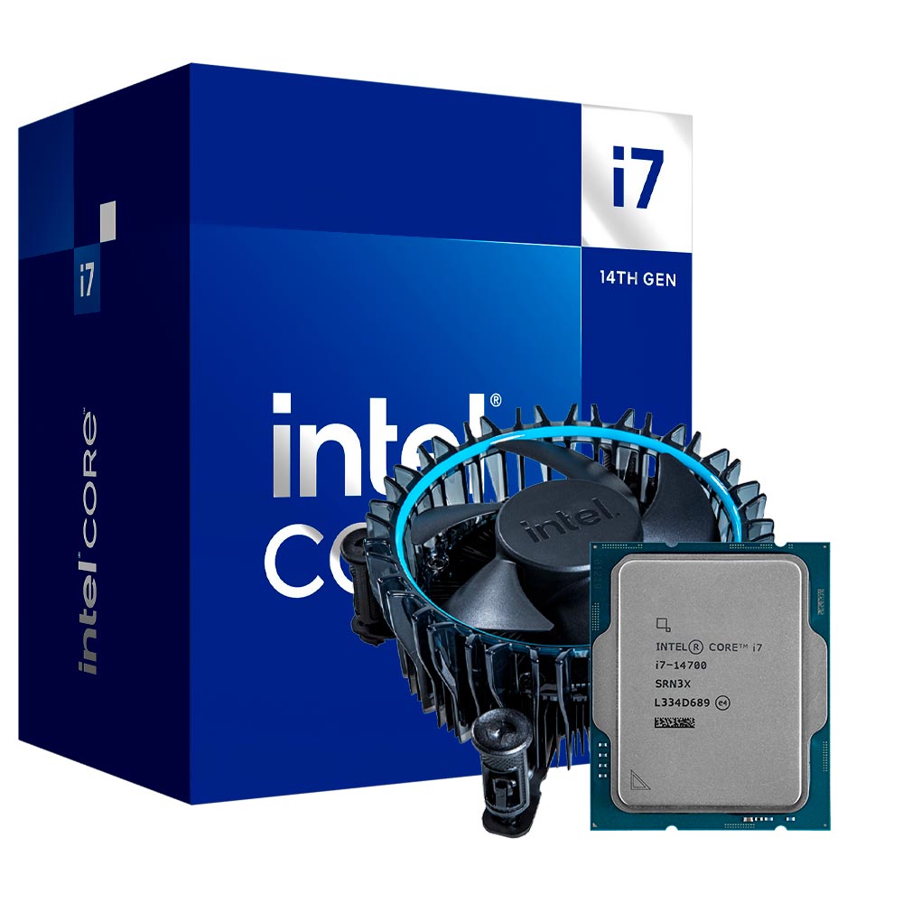 INTEL I7 14700 CPU 4.2GHz (5.4GHz Turbo) 14th Gen LGA1700 20-Cores 28-Threads 61MB 65W UHD Graphics 770 Retail Raptor Lake With Fan – BOX