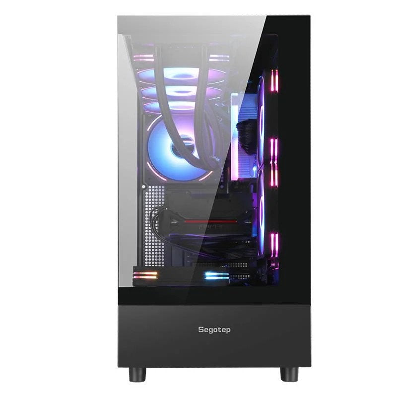 Segotep Endura Pro+ PC Gaming Case (E-ATX / ATX / M-ATX / ITX Supported) 436mm*230mm*456mm , Tempered Glass , Supports Up To 360mm Radiators , No Build-In Fans – White