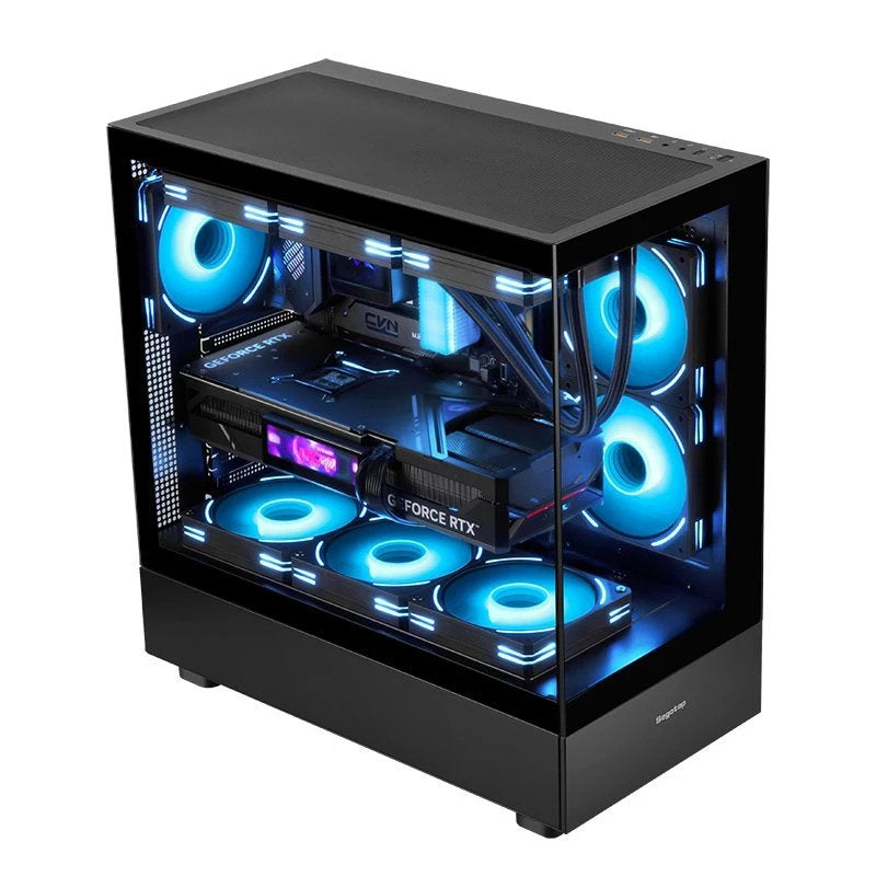 Segotep Endura Pro+ PC Gaming Case (E-ATX / ATX / M-ATX / ITX Supported) 436mm*230mm*456mm , Tempered Glass , Supports Up To 360mm Radiators , No Build-In Fans – White