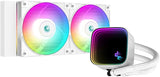 DeepCool LS520 SE Digital 240mm AIO White Liquid Cooler 4th Gen Dual-Chamber Pump 3100RPM 280w TDP 240mm AIO Cooler Anti-Leak Tech With ARGB Fans CPU Water Cooler