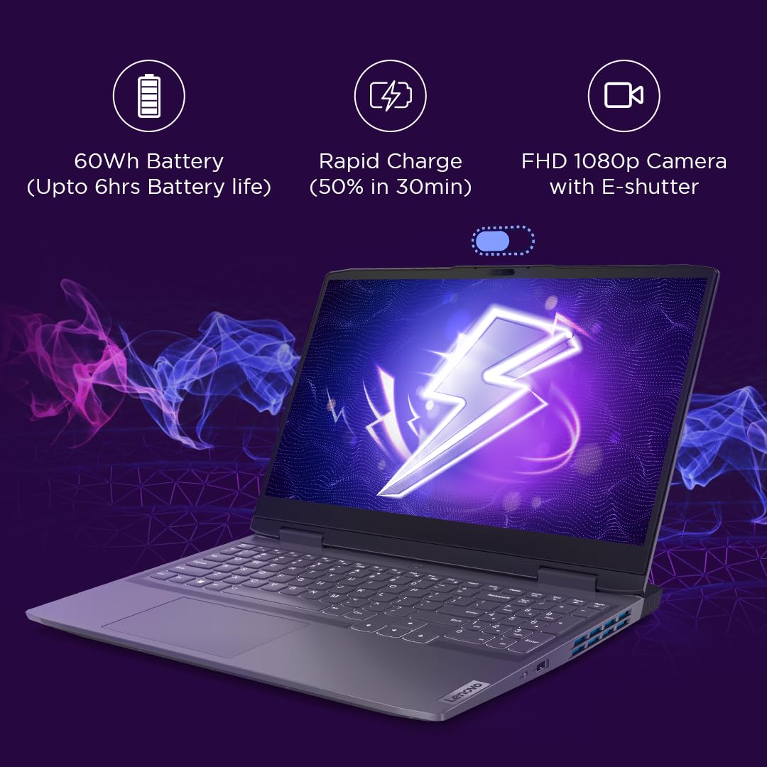 Lenovo LOQ 15IRH8 82XV00UEAK  Intel Core I5-12450H  (8GB DDR5 / 512GB SSD / DOS / NVIDIA RTX 2050 4GB Graphics ) 15.6″ FHD IPS 144Hz 350Nits , KEYBOARD WHITE BACKLIT ENGLISH / With Lenovo M100 RGB Gaming Mouse
