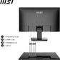 MSI PRO MP243X 24 Inch 100 Hz 1ms IPS FHD Flat Screen , Blue Light Reduction, 3W Built-In Speakers , Seamless Connectivity For The Programming, Coding & Website Design Workspace