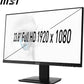 MSI PRO MP243X 24 Inch 100 Hz 1ms IPS FHD Flat Screen , Blue Light Reduction, 3W Built-In Speakers , Seamless Connectivity For The Programming, Coding & Website Design Workspace