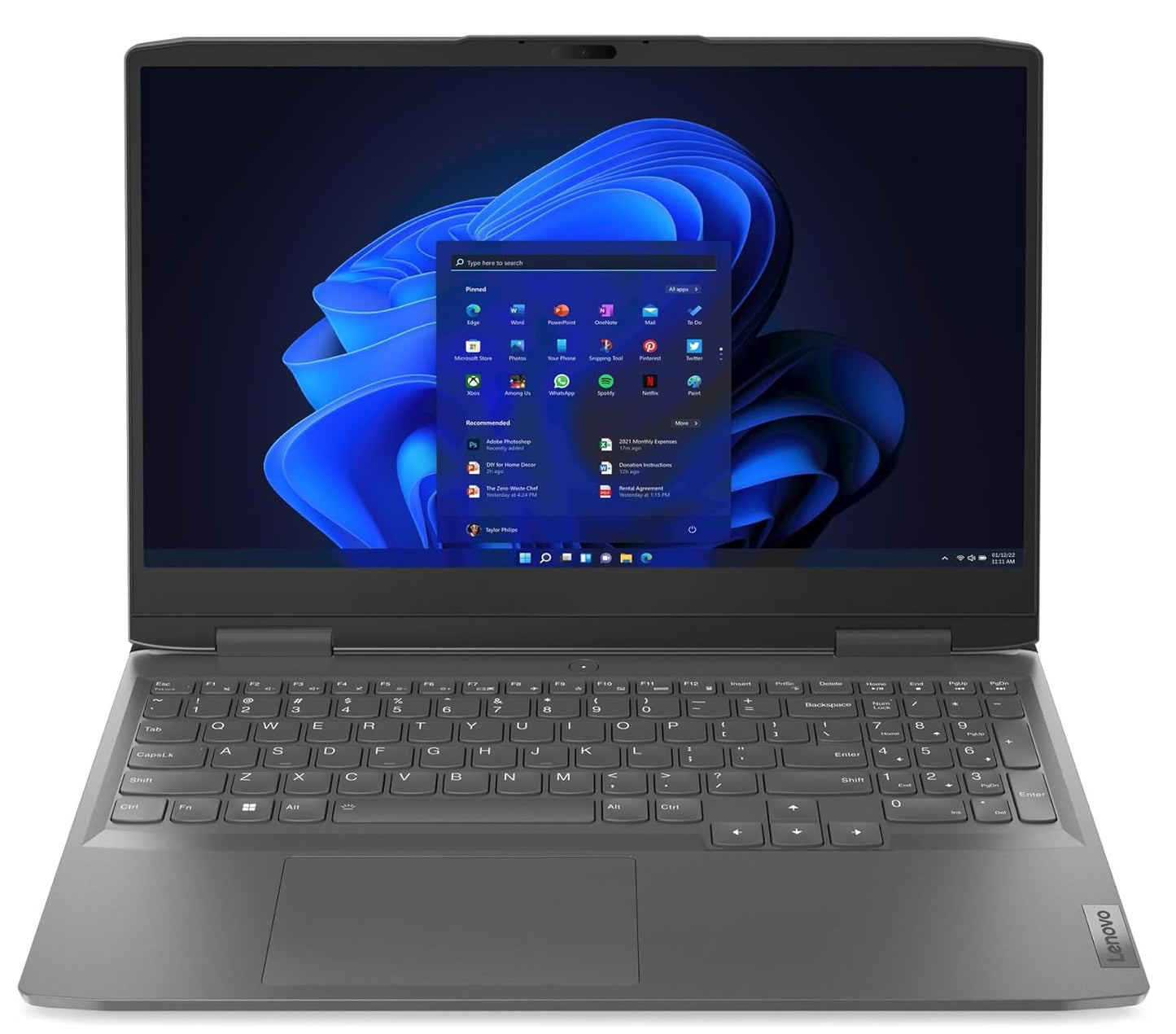 Lenovo LOQ 15IRH8 82XV00UEAK  Intel Core I5-12450H  (8GB DDR5 / 512GB SSD / DOS / NVIDIA RTX 2050 4GB Graphics ) 15.6″ FHD IPS 144Hz 350Nits , KEYBOARD WHITE BACKLIT ENGLISH / With Lenovo M100 RGB Gaming Mouse