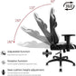 FURGLE CARRY SERIES RACING STYLE BLACK AND WHITE GAMING CHAIR