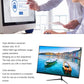 DAHUA B-Series  24” FHD Monitor , 100 Hz Micro Bezel Design VA Panel With 5MS Response , 1920 X 1080p Resolution , VESA , 178° Extra-Wide Viewing , Built-In Speakers , Anti-Blue Light Eye Protection