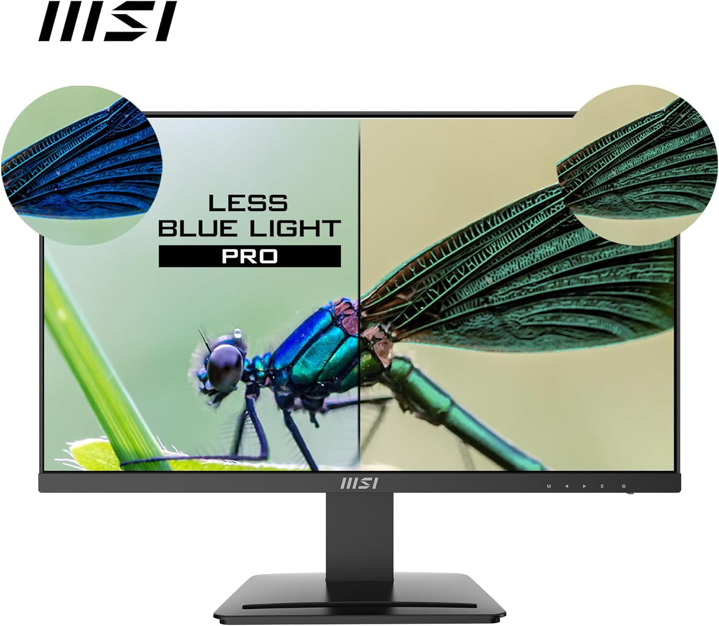MSI PRO MP243X 24 Inch 100 Hz 1ms IPS FHD Flat Screen , Blue Light Reduction, 3W Built-In Speakers , Seamless Connectivity For The Programming, Coding & Website Design Workspace