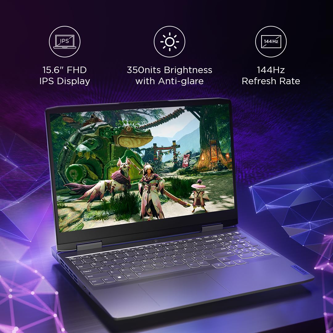 Lenovo LOQ 15IRH8 82XV00UEAK  Intel Core I5-12450H  (8GB DDR5 / 512GB SSD / DOS / NVIDIA RTX 2050 4GB Graphics ) 15.6″ FHD IPS 144Hz 350Nits , KEYBOARD WHITE BACKLIT ENGLISH / With Lenovo M100 RGB Gaming Mouse