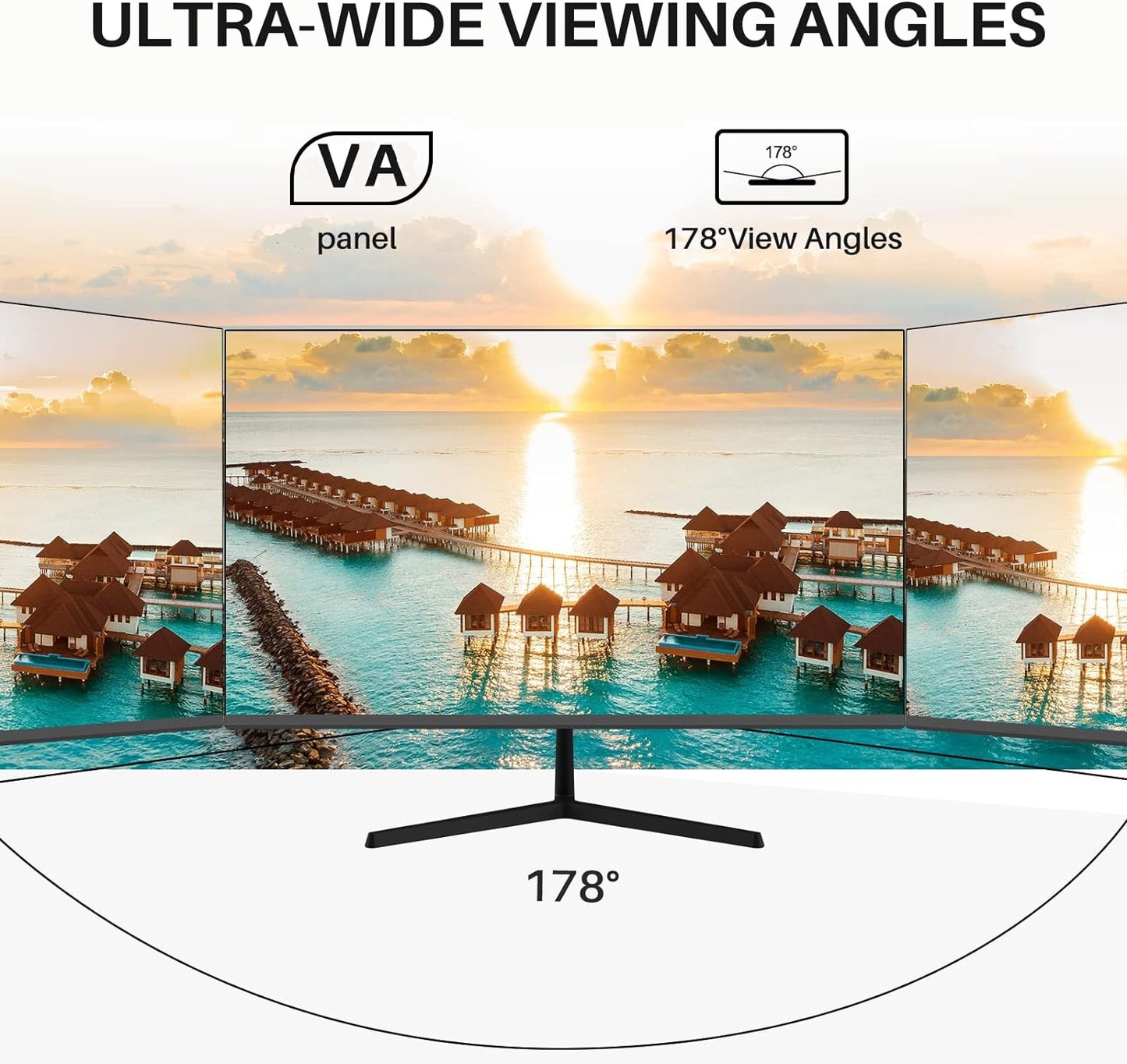 DAHUA B-Series  24” FHD Monitor , 100 Hz Micro Bezel Design VA Panel With 5MS Response , 1920 X 1080p Resolution , VESA , 178° Extra-Wide Viewing , Built-In Speakers , Anti-Blue Light Eye Protection