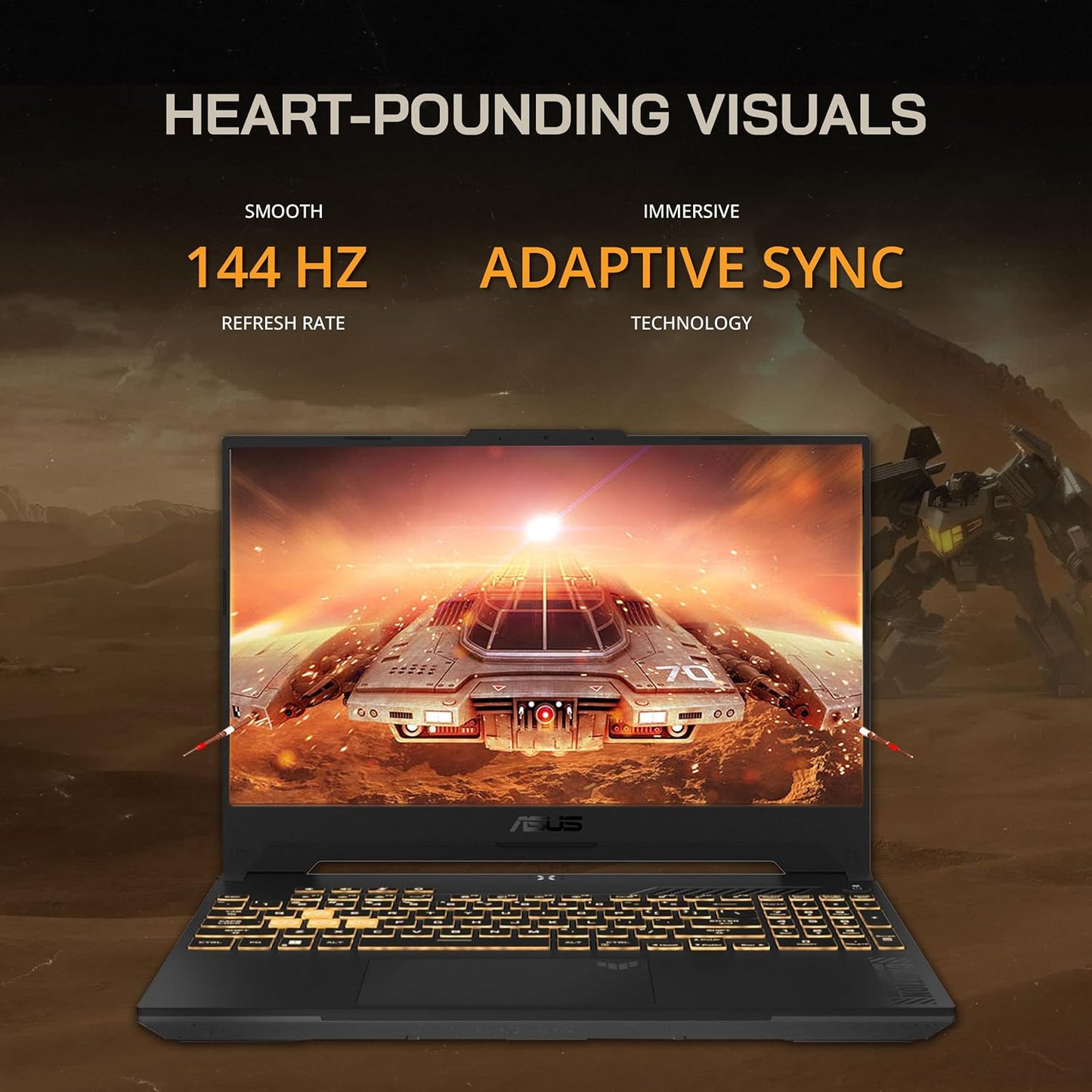 ASUS TUF F15 Military Grade Gaming Laptop |  Intel® Core™ I7-13620H  | RAM 16GB DDR5 | 512GB NVMe SSD | NVIDIA GeForce RTX 4070 | 15.6-Inch, FHD 144hz Display | Mecha Gray