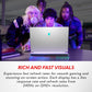 Alienware X16 R1 Gaming Laptop Intel® Core™ I9-13900HK 5.4GHz Turbo Clock | 32GB RAM LPDDR5 ; 1 TB SSD NVME | NVIDIA GeForce RTX 4080 12GB GDDR6 | 16 ” Quad HD+ Display 240Hz |Windows 11 Home | Lunar Silver