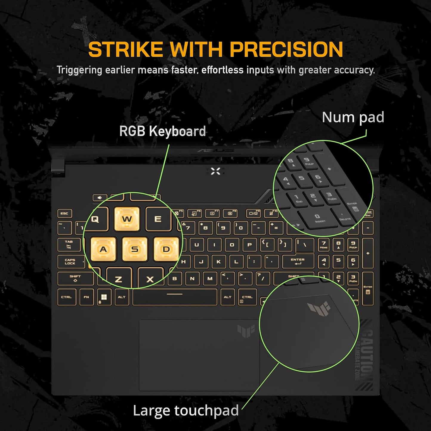 ASUS TUF F15 Military Grade Gaming Laptop |  Intel® Core™ I7-13620H  | RAM 16GB DDR5 | 512GB NVMe SSD | NVIDIA GeForce RTX 4070 | 15.6-Inch, FHD 144hz Display | Mecha Gray