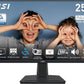 MSI PRO MP251 24.5-Inch IPS 1920 X 1080 (FHD) Computer Monitor, 100Hz, Adaptive-Synch, HDMI, VGA Port, VESA Mountable, Tilt, Speaker, 1ms, Black