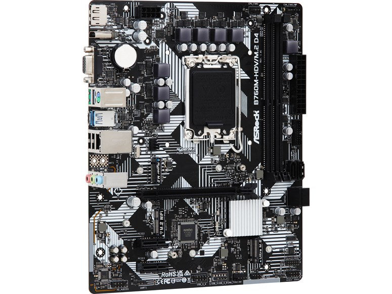ASRock B760M-HDV/M.2 D4 MATX Motherboard For Intel LGA1700 CPUs