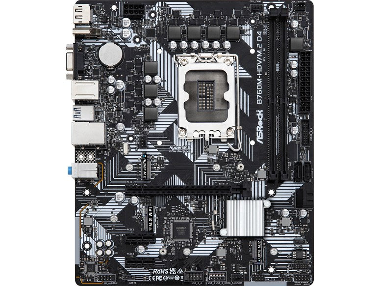 ASRock B760M-HDV/M.2 D4 MATX Motherboard For Intel LGA1700 CPUs