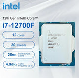 Intel Core I7-12700F – CPU Core I7 12th Gen Alder Lake 12-Core (8P+4E) 2.1 GHz LGA 1700 65W Desktop Processor –  TRAY