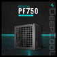 DeepCool PF750 ATX 12V Power Supply Unit, 750W Power, 80 Plus Standard Certification, Active PFC + Double Tube Forward 750Watts, 5% Efficiency, 120mm Fan Size – Black
