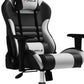 FURGLE CARRY SERIES RACING STYLE BLACK AND WHITE GAMING CHAIR