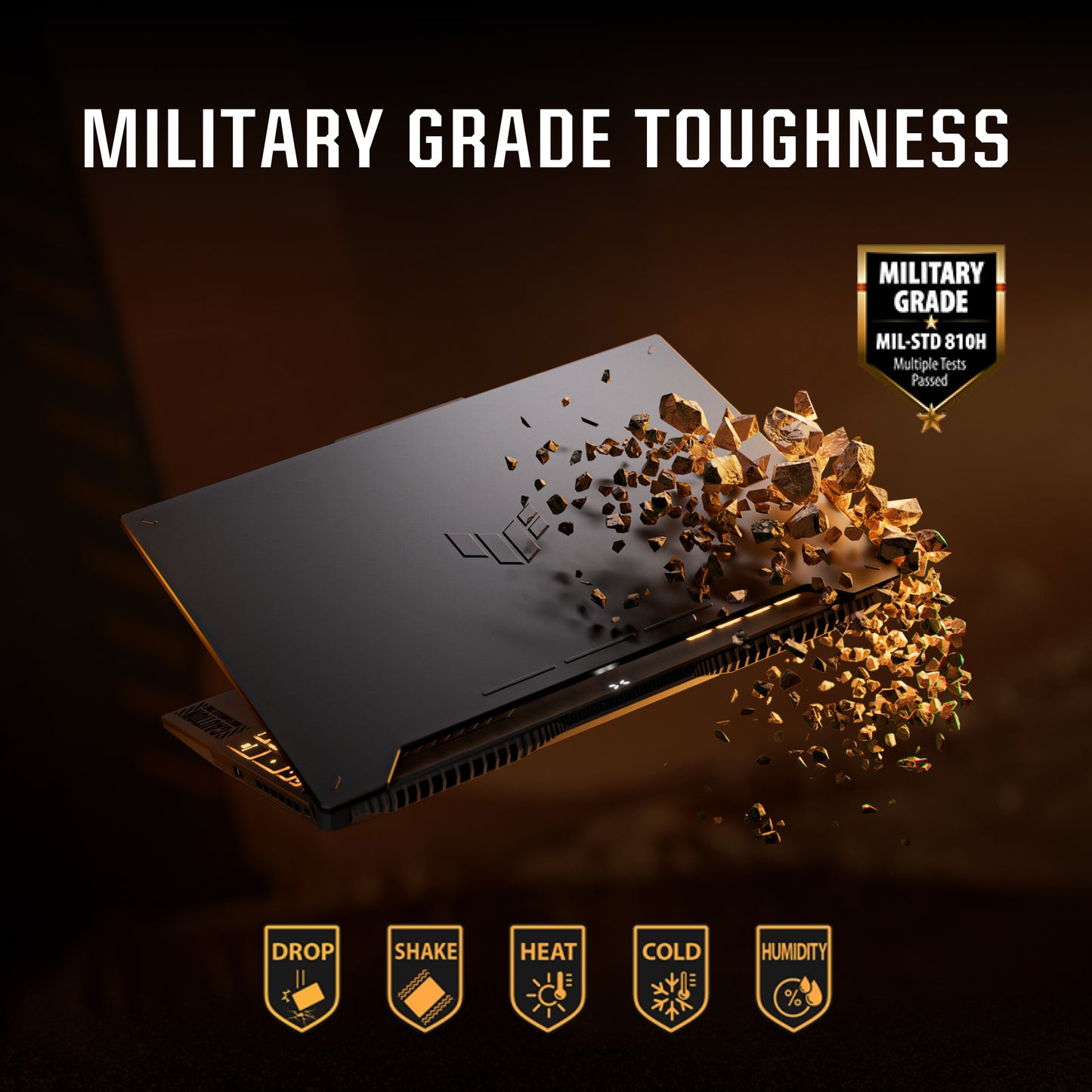 ASUS TUF F15 Military Grade Gaming Laptop |  Intel® Core™ I7-13620H  | RAM 16GB DDR5 | 512GB NVMe SSD | NVIDIA GeForce RTX 4070 | 15.6-Inch, FHD 144hz Display | Mecha Gray