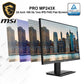 MSI PRO MP243X 24 Inch 100 Hz 1ms IPS FHD Flat Screen , Blue Light Reduction, 3W Built-In Speakers , Seamless Connectivity For The Programming, Coding & Website Design Workspace